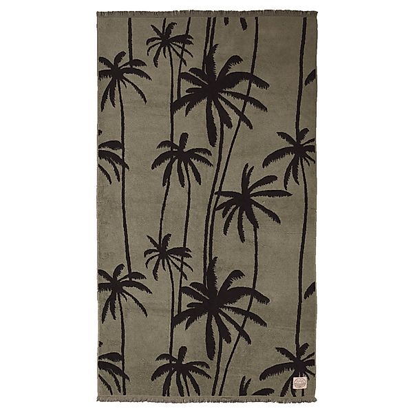 Depotex Strandtuch Palmen Grün, Jacquard-Walkfrottee (1-St), günstig online kaufen