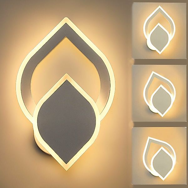 LETGOSPT Wandleuchte Modern Wandlampen Innen, 24W günstig online kaufen