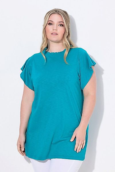 MIAMODA T-Shirt T-Shirt A-Linie Ausschnitt-Rüsche günstig online kaufen