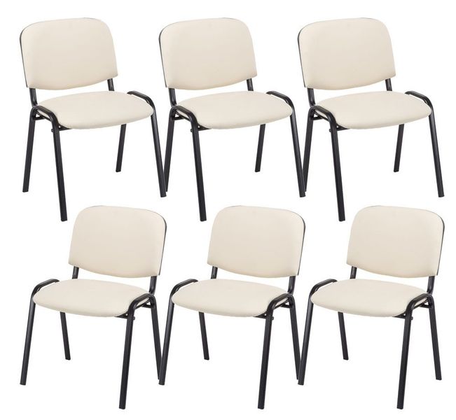CLP Besucherstuhl Ken Kunstleder (6er Set), günstig online kaufen