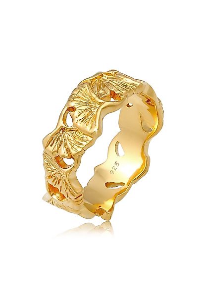 Elli Fingerring Ginkgo Blätter Trend Cool günstig online kaufen