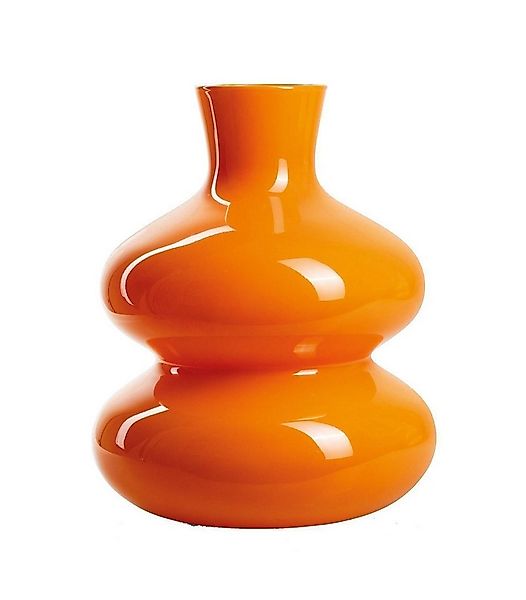 Dekovase FIGGY, Ø 29 x H 35 cm, Orange, Glas, (1 St) günstig online kaufen