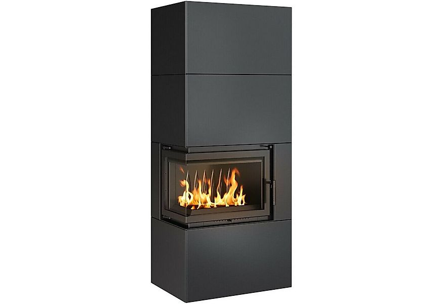 Kratki Kaminbausätze KRATKI Kaminofen Simple Box Komplettset links schwarz günstig online kaufen