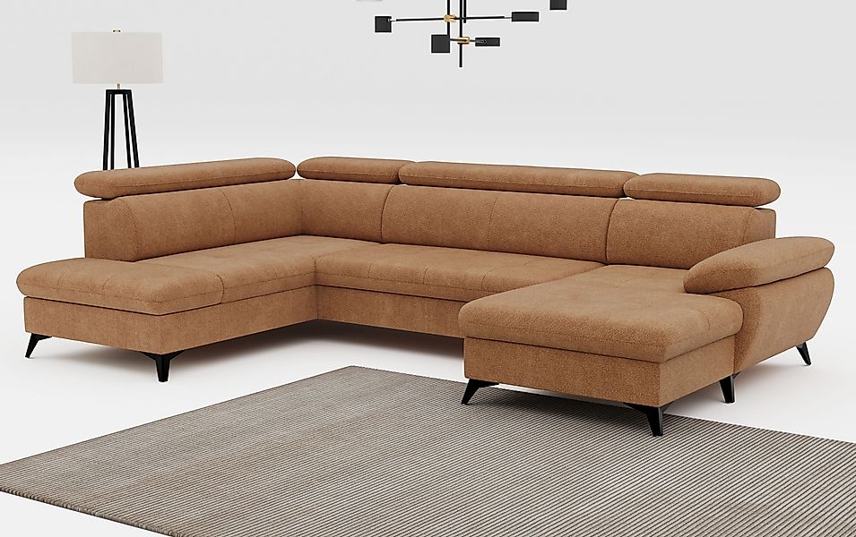 COTTA Wohnlandschaft Hudson U-Form, mit Kopfteilverstellung, günstig online kaufen