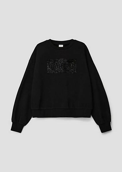 s.Oliver Sweatshirt Sweatshirt mit Frontprint Pailletten günstig online kaufen