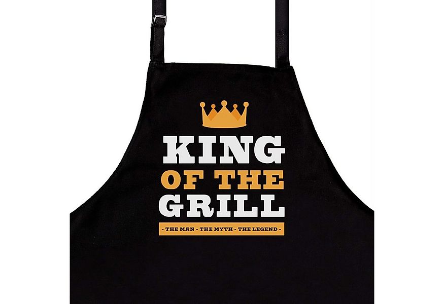 nomsum Kochschürze für Männer "King of the Grill" aus Baumwollmischung in S günstig online kaufen