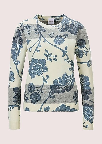 MADELEINE Longpullover "Strickpullover Rundhals-Pullover im Muster-Mix" Mus günstig online kaufen
