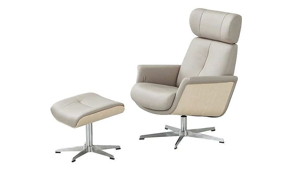 uno Sessel-Hocker-Set  Arne ¦ grau Polstermöbel > Sessel > Relaxsessel - Hö günstig online kaufen