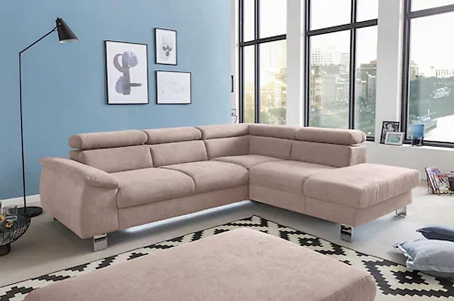 COTTA Polstergarnitur »Komaris L-Form«, (Set), Set bestehend aus: Ecksofa m günstig online kaufen