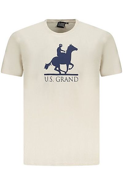 U.S. GRAND POLO T-Shirt Elegantes Herren T-Shirt Beige: Kurzarm & Rundhals günstig online kaufen