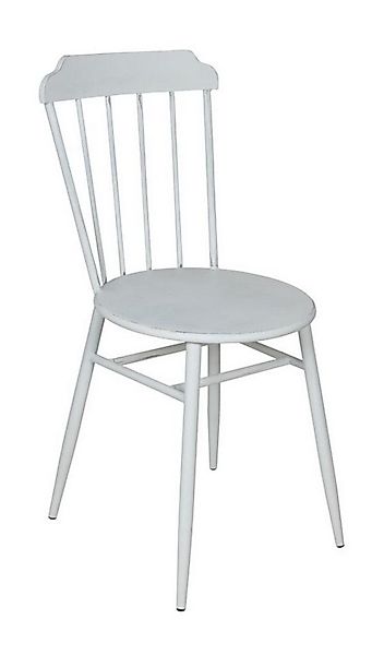 BURI Gartenstuhl Metallstuhl Scandi antik weiß Gartenstuhl Terrassenstuhl B günstig online kaufen