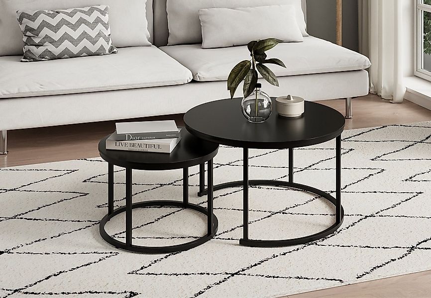 Home Collective Couchtisch 2er Set Beistelltisch Wohnzimmertisch modern run günstig online kaufen