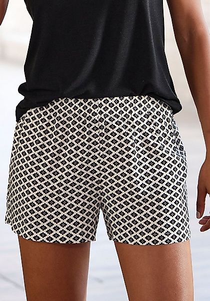 LASCANA Pyjamashorts (1-teilig) mit edlem Allover-Muster günstig online kaufen