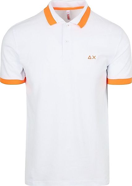 Sun68 Poloshirt Big Stripe Fluo Weiß - Größe XXL günstig online kaufen