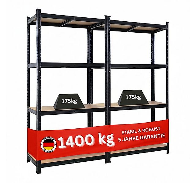 PROREGAL® Schwerlastregal MegaDeal Steckregal Kellerregal GORILLA mit 5 Fac günstig online kaufen