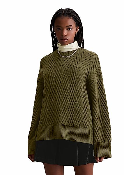 Marc OPolo DENIM Strickpullover "aus weichem Schurwolle-Mix" günstig online kaufen