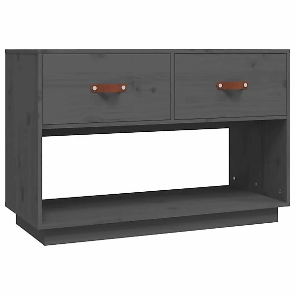 Vidaxl Tv-schrank Grau 90x40x60 Cm Massivholz Kiefer günstig online kaufen