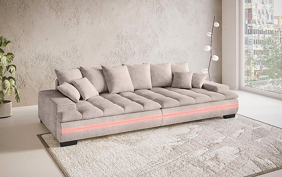 Mr. Couch Big-Sofa "Haiti II RGB-LED", RGB-LED Beleuchtung, mit Handwerklic günstig online kaufen