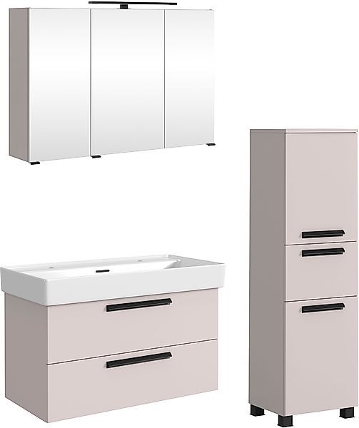 welltime Badmöbel-Set »SALVADA, 3tlg-Set, gedämpfte Scharniere, Softclose, günstig online kaufen