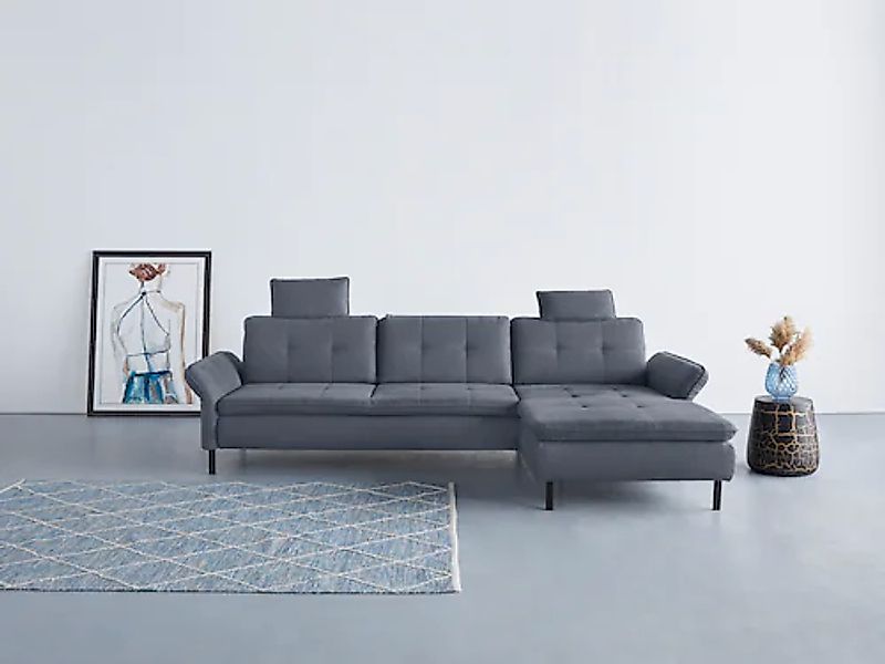 Home affaire Ecksofa »Birkholm L-Form« Armlehnverstellung, auch in Easy Cle günstig online kaufen