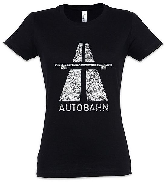 Urban Backwoods Print-Shirt Autobahn Damen T-Shirt Techno Acid Indie Sign S günstig online kaufen