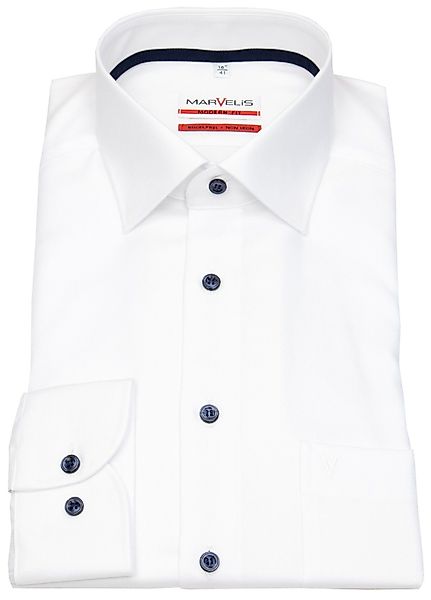 MARVELIS Businesshemd Modern Fit leicht tailliert günstig online kaufen