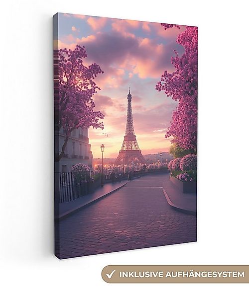 OneMillionCanvasses® Leinwandbild Eiffelturm - Paris - Rosa, Fotodruck (1 S günstig online kaufen