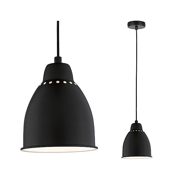 Paulmann "Neordic Pendelleuchte Hilla E27 max. 40W Schwarz dimmbar Metall" günstig online kaufen