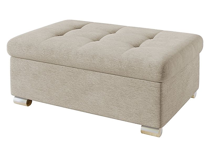 MIRJAN24 Polsterhocker Niko Groß, Silber Füße, 96x70x41 cm günstig online kaufen