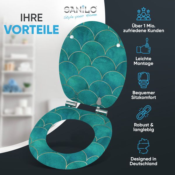 Sanilo WC-Sitz Aquarell, mit Absenkautomatik, hochwertig günstig online kaufen
