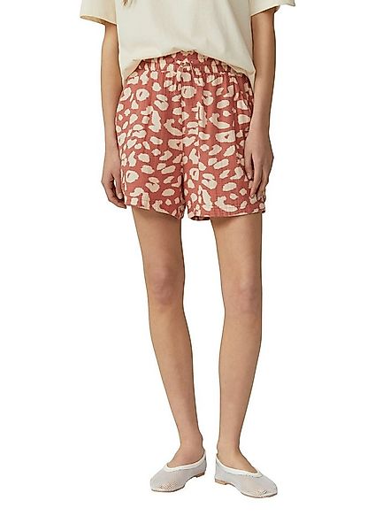 QS Shorts Sommerhose aus Musselin mit All-Over-Muster günstig online kaufen