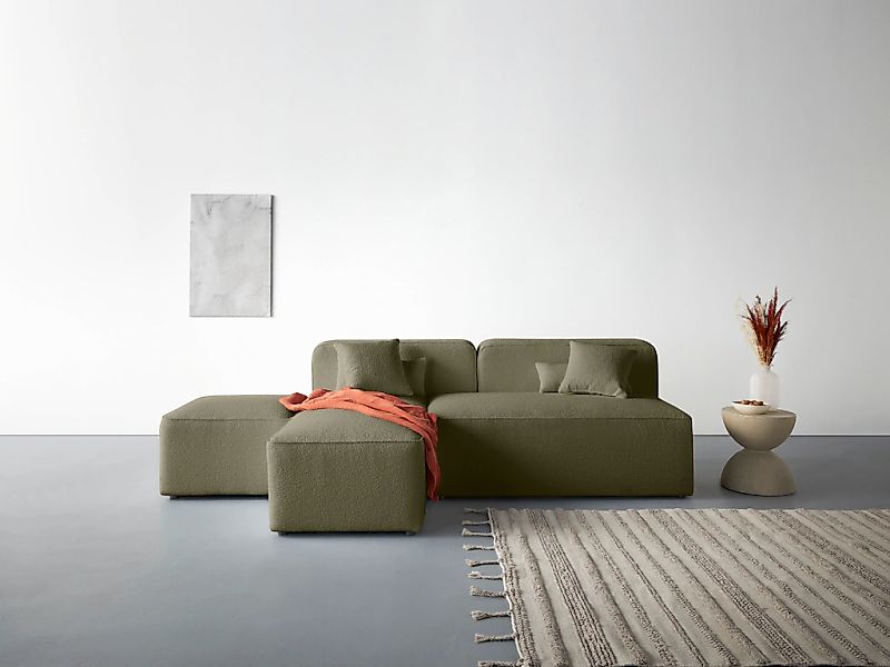 Home affaire Ecksofa "Sundstrup L-Form" Modulserie, individuelle Zusammenst günstig online kaufen