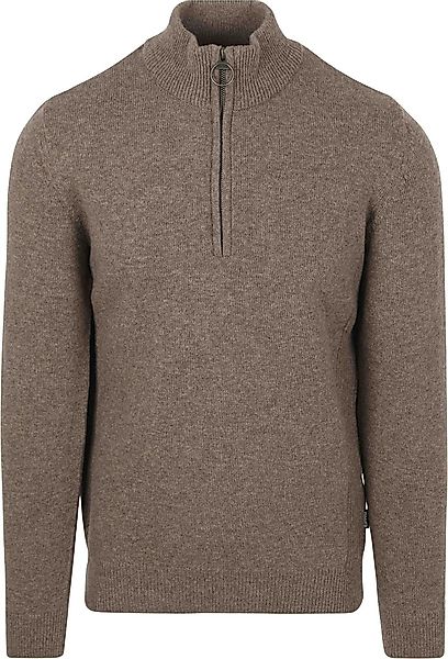 Barbour Half Zip Pullover Wolle Taupe - Größe M günstig online kaufen