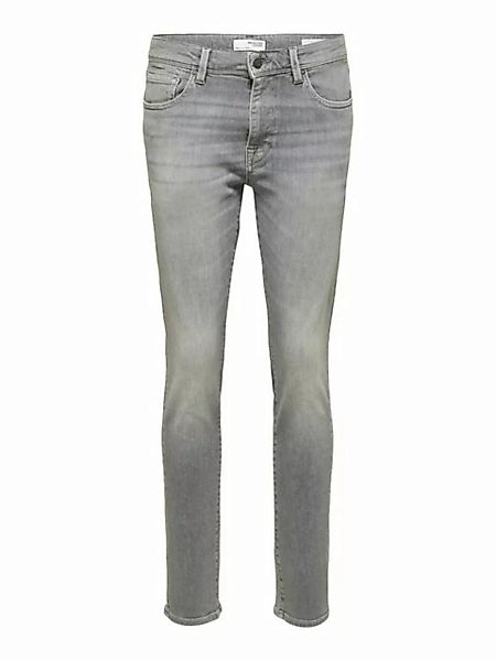 Selected Homme Herren Jeans SLH175-SLIMLEON 31603 - Slim Fit - Grau - Light günstig online kaufen