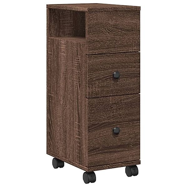 vidaXL Fächerschrank Badschrank Schmal mit Rollen günstig online kaufen