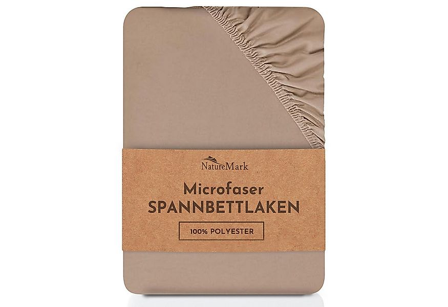 NatureMark Spannbettlaken Mikrofaser Spannbetttuch, Polyester, Gummizug: ru günstig online kaufen