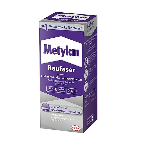 Metylan Tapetenkleister Raufaser 180 g Paket Transparent günstig online kaufen