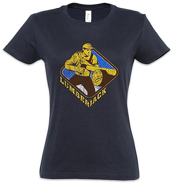 Urban Backwoods Print-Shirt Lumberjack V Damen T-Shirt Holzfäller Axt Walda günstig online kaufen