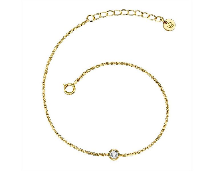 Glanzstücke München Silberarmband gelbgold, mit Topas günstig online kaufen