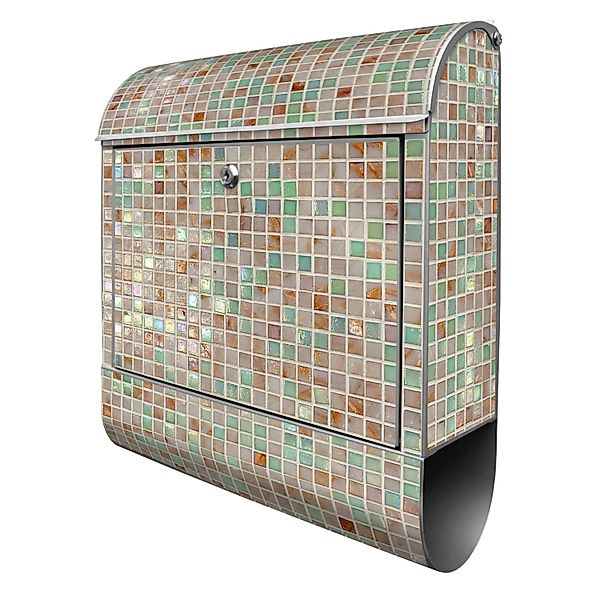 Banjado Design Briefkasten Silber Pulverbeschichtet 39x47x14cm 2 Schlüssel günstig online kaufen