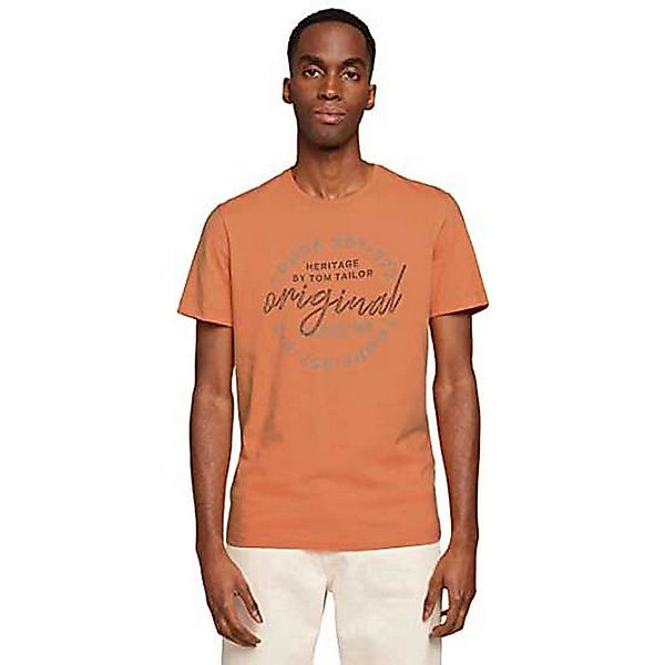Tom Tailor 1029246 Kurzarm T-shirt L Cadmium Bright Orange günstig online kaufen