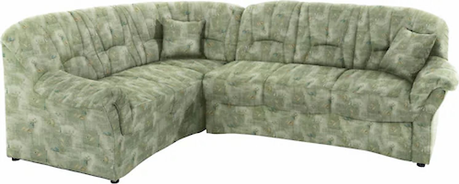 DOMO collection Ecksofa »Bahia, zeitlos und elegant, bequeme Armlehnen, L-F günstig online kaufen