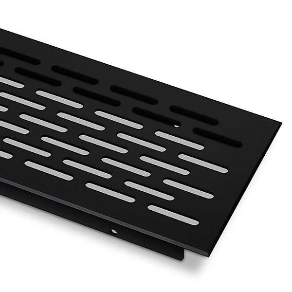 SOTECH Lüftungsgitter Lochung Oval Schwarz Eloxiert 750 mm günstig online kaufen