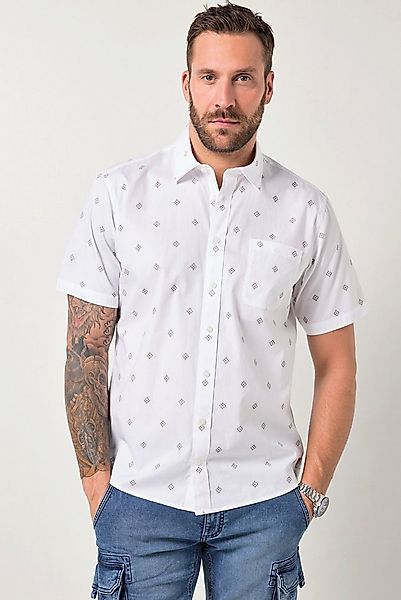 JP1880 Kurzarmhemd Hemd Halbarm Alloverdruck Kentkragen Modern Fit günstig online kaufen
