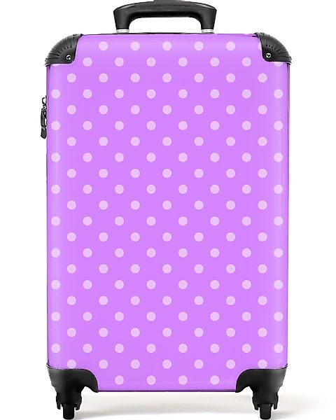 NoBoringSuitcases.com© Hartschalen-Trolley Lila - Muster - günstig online kaufen