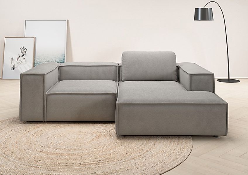 Home affaire Ecksofa »Watertown, kompakte L-Form, 246 cm breite für kleiner günstig online kaufen