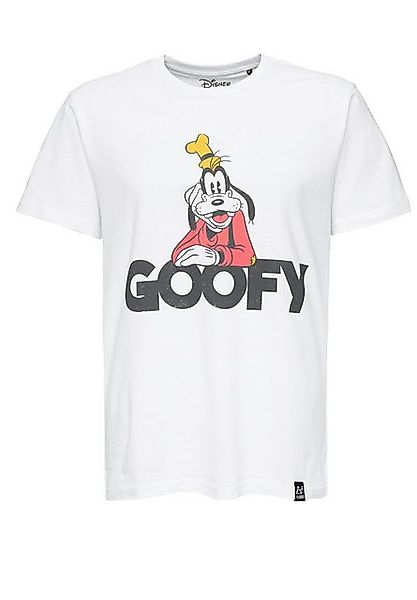 Recovered T-Shirt Disney Goofy Text Core GOTS zertifizierte Bio-Baumwolle günstig online kaufen