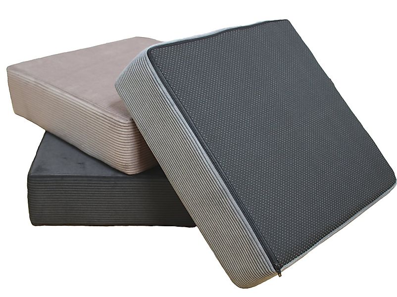 Brilliant Sitzkissen / Sitzerhöhung / Bodenkissen / 40x40x10cm / Cord-Desig günstig online kaufen
