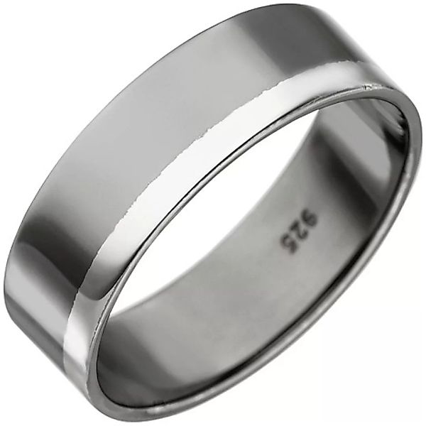 SIGO Ring 925 Sterling Silber anthrazit rhodiniert Silberring günstig online kaufen