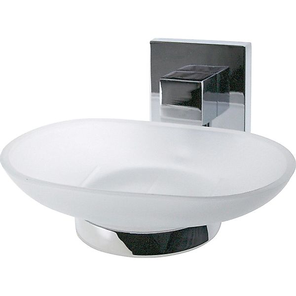 FACKELMANN Seifenschale Ablageschale MARE, Seifenschale mit verchromtem Hal günstig online kaufen